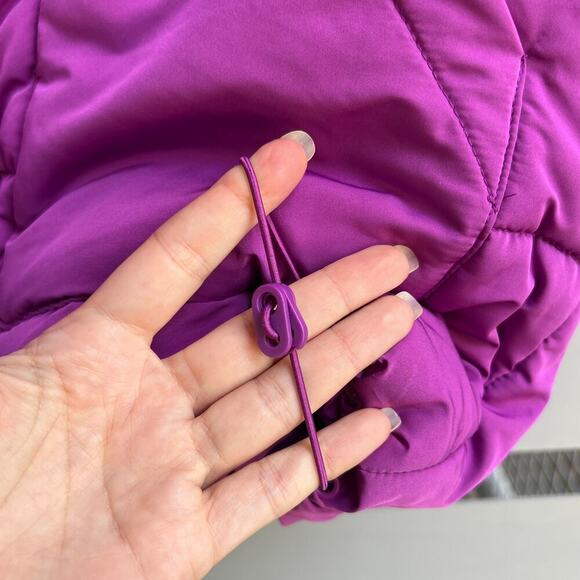 NEW Love Tree Magenta Purple Cropped Puffer Vest - Picture 6 of 8